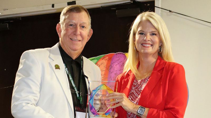 Teneal Hill given award at Arkansas Behavioral Health Institute Annual Awards Luncheon